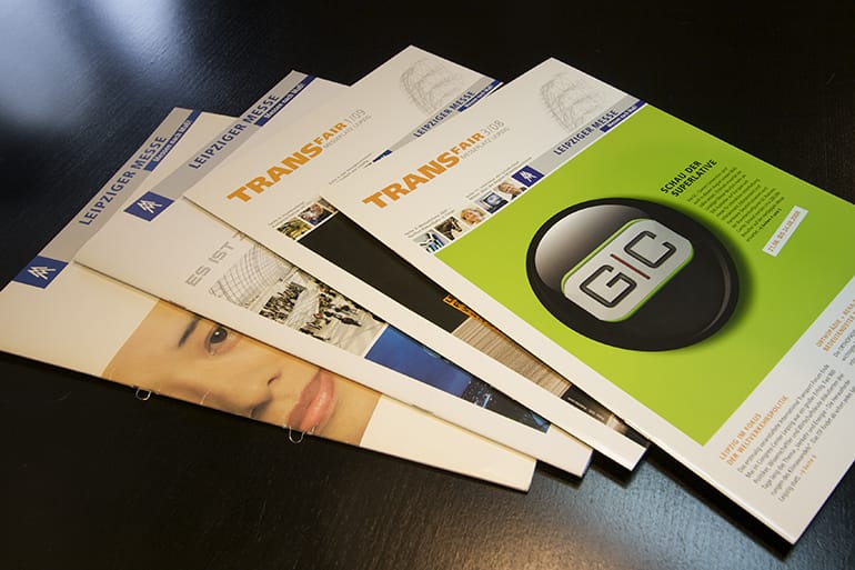 Kundenmagazine »TRANSFAIR« und »faktor messe« · Leipziger Messe