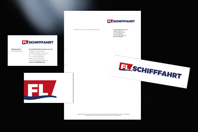 Corporate Design · FL Schifffahrt