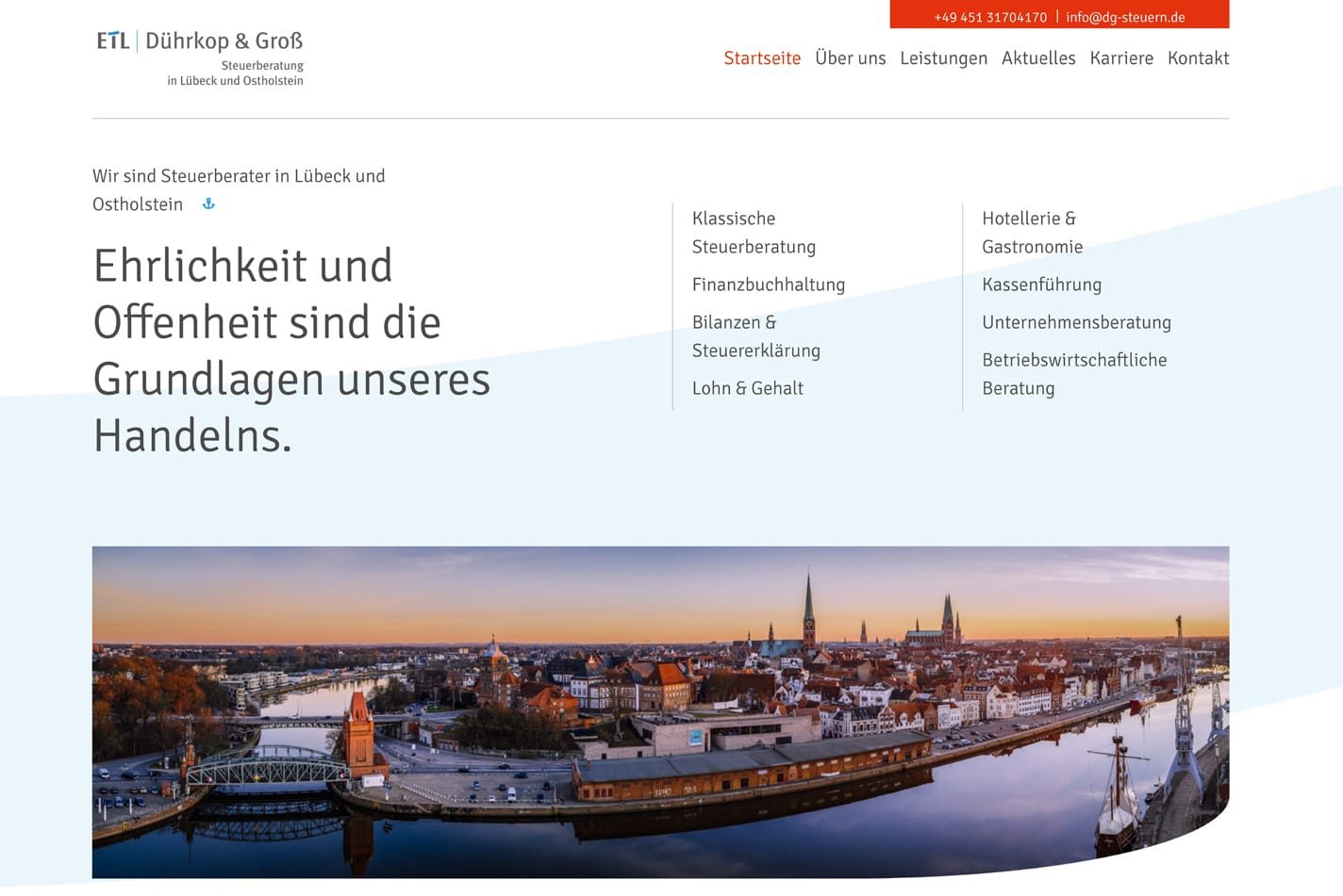 Website und CD · ETL Dührkop & Groß GmbH Steuerberatungsgesellschaft